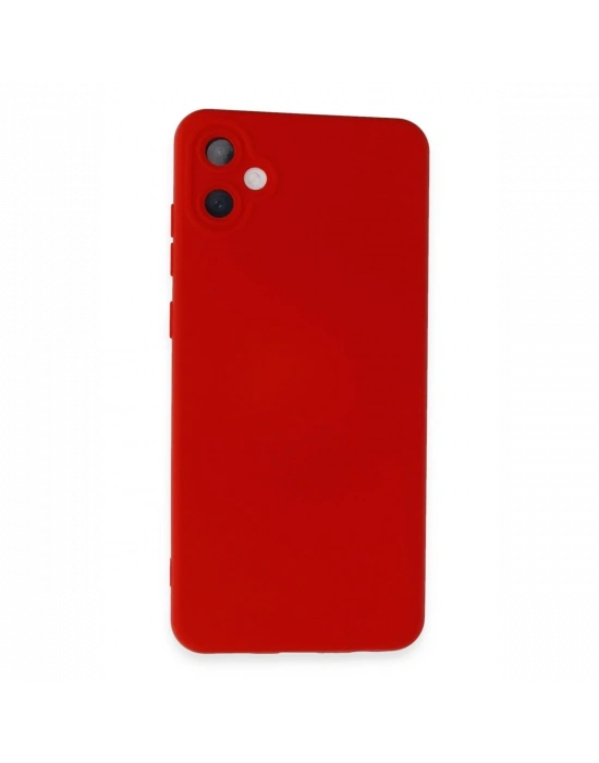Newface Samsung Galaxy A05 Kılıf Nano içi Kadife Silikon - Kırmızı