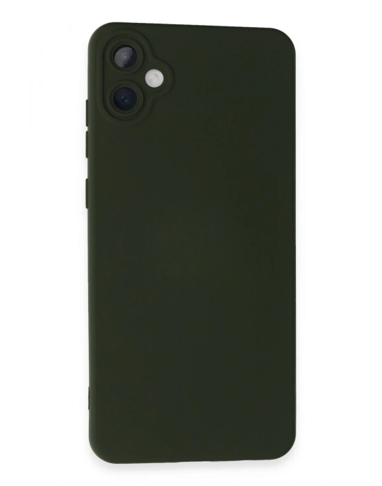 Newface Samsung Galaxy A05 Kılıf Nano içi Kadife Silikon - Koyu Yeşil