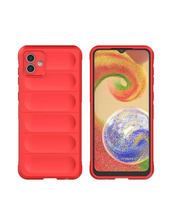 Newface Samsung Galaxy A05 Kılıf Optimum Silikon - Kırmızı