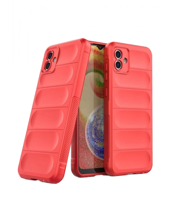 Newface Samsung Galaxy A05 Kılıf Optimum Silikon - Kırmızı