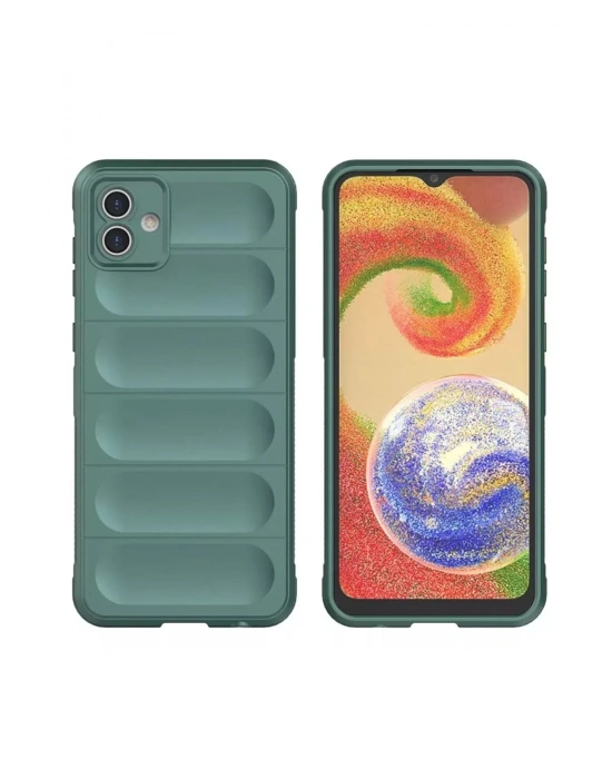 Newface Samsung Galaxy A05 Kılıf Optimum Silikon - Koyu Yeşil