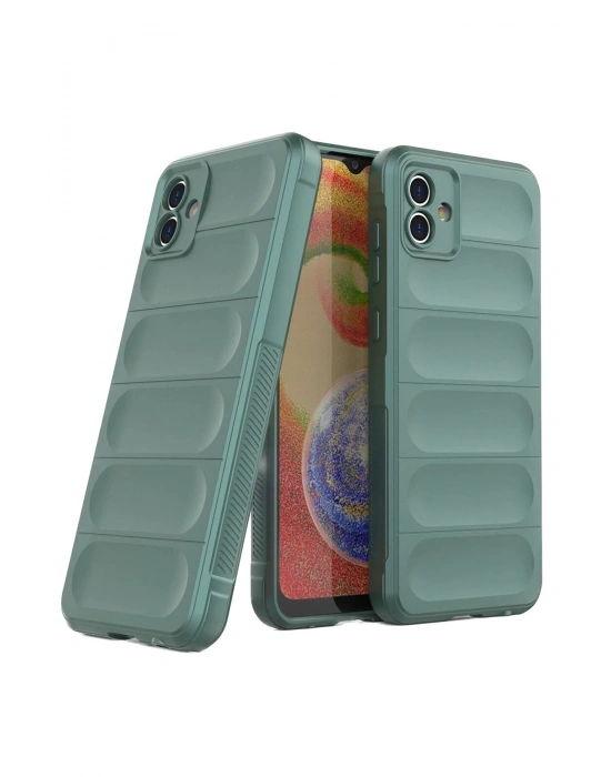 Newface Samsung Galaxy A05 Kılıf Optimum Silikon - Koyu Yeşil