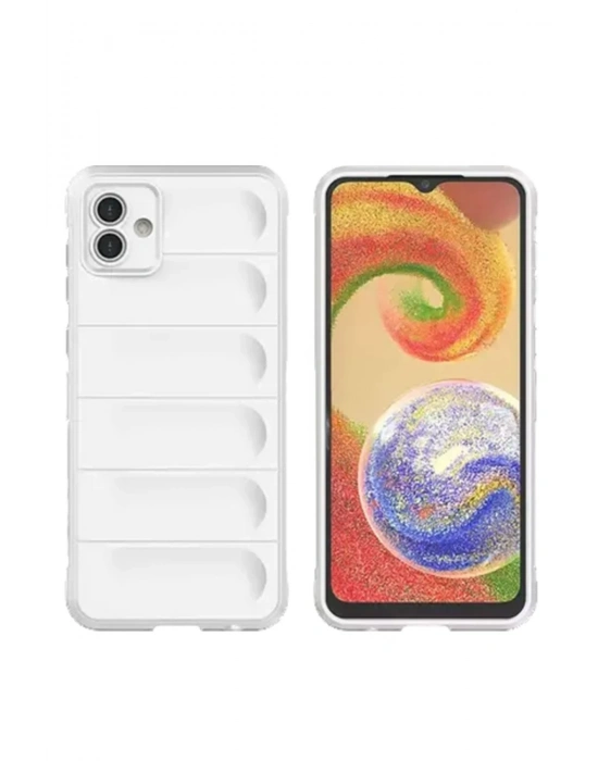 Newface Samsung Galaxy A05 Kılıf Optimum Silikon - Krem