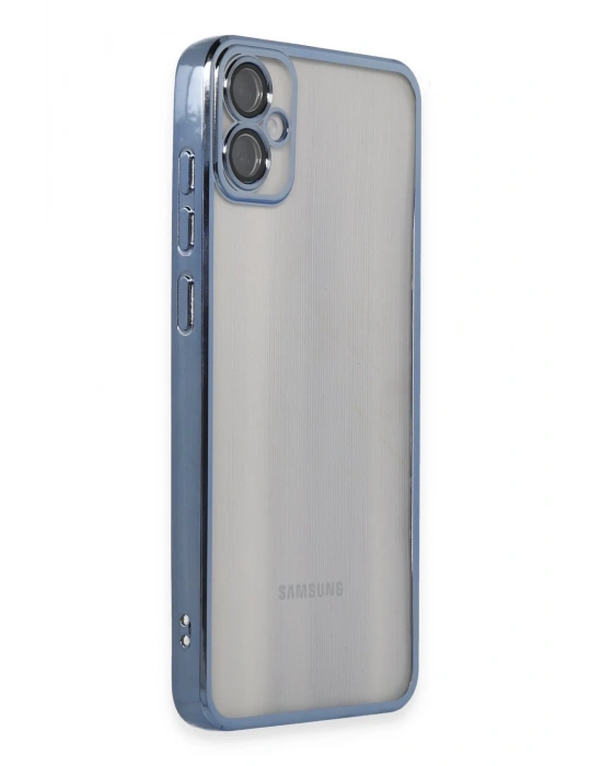 Newface Samsung Galaxy A05 Kılıf Razer Lensli Silikon - Lacivert