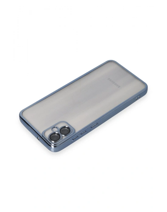 Newface Samsung Galaxy A05 Kılıf Razer Lensli Silikon - Lacivert