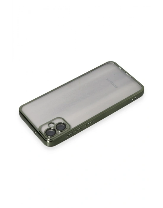 Newface Samsung Galaxy A05 Kılıf Razer Lensli Silikon - Yeşil