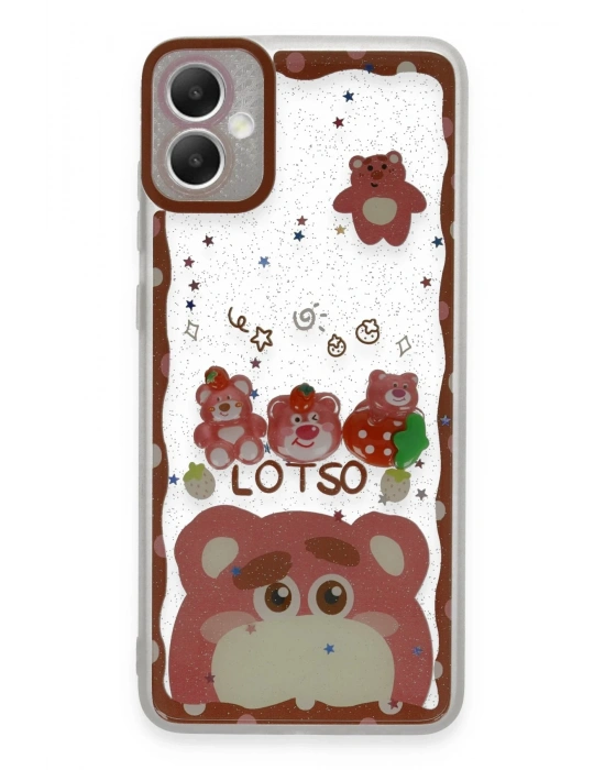 Newface Samsung Galaxy A05 Kılıf Sweet Desenli Silikon Kapak - Pembe