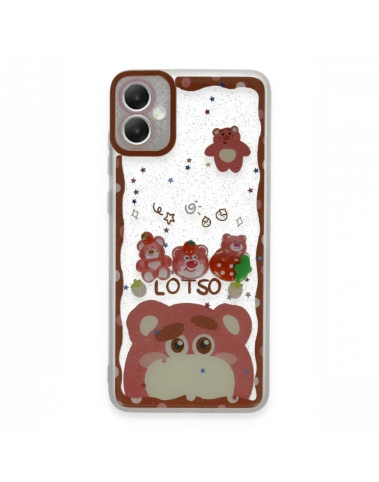 Newface Samsung Galaxy A05 Kılıf Sweet Desenli Silikon Kapak - Pembe