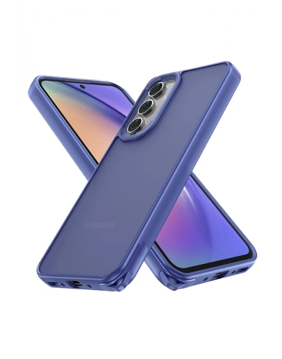 Newface Samsung Galaxy A05S Kılıf Elegant Kapak - Açık Mavi