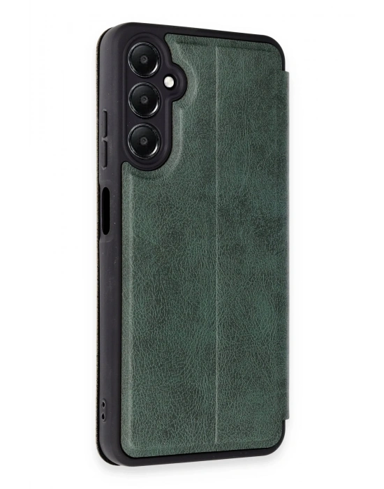 Newface Samsung Galaxy A05S Kılıf Flip Cover - Koyu Yeşil