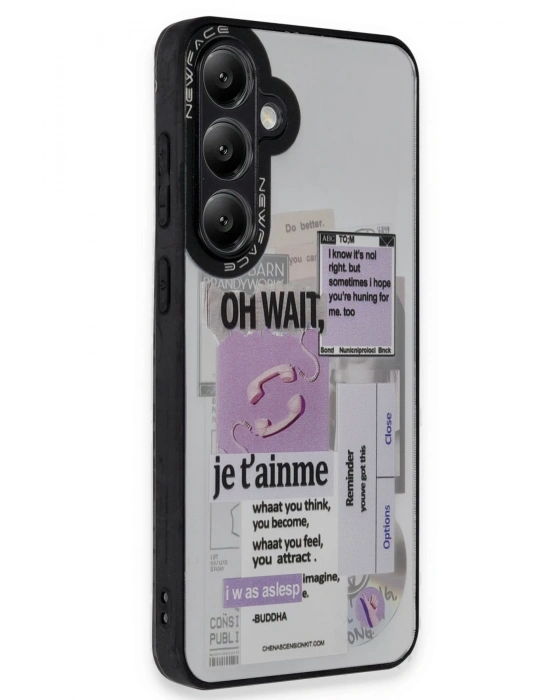 Newface Samsung Galaxy A05S Kılıf Mirror Desenli Kapak - Mirror - 4