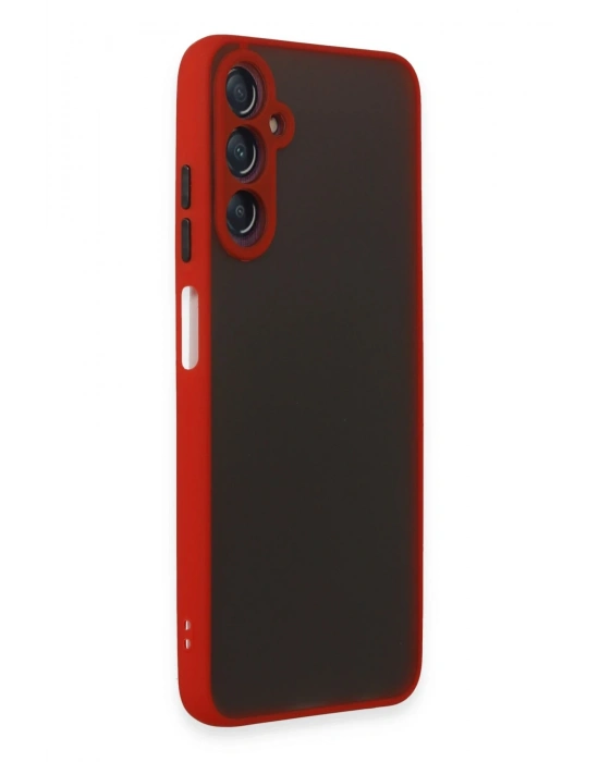 Newface Samsung Galaxy A05S Kılıf Montreal Silikon Kapak - Kırmızı