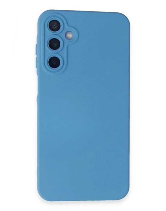 Newface Samsung Galaxy A05S Kılıf Nano içi Kadife Silikon - Mavi