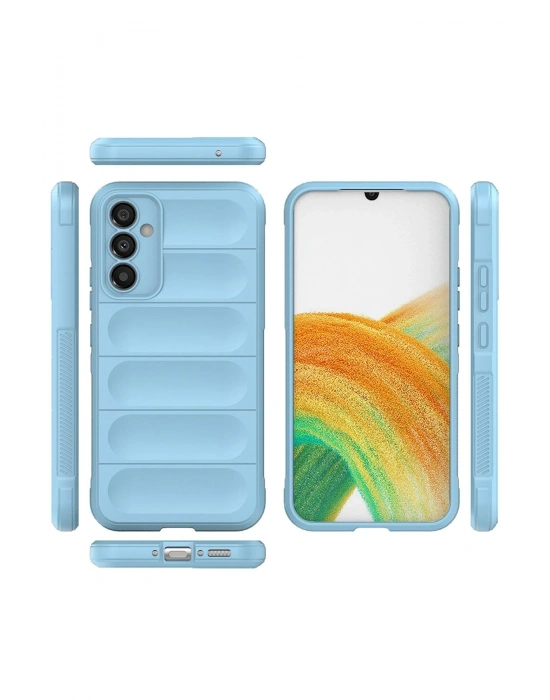 Newface Samsung Galaxy A05S Kılıf Optimum Silikon - Sky Blue