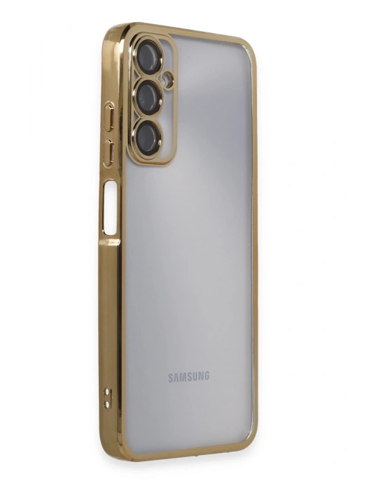 Newface Samsung Galaxy A05S Kılıf Razer Lensli Silikon - Gold