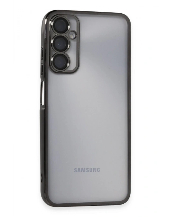 Newface Samsung Galaxy A05S Kılıf Razer Lensli Silikon - Siyah