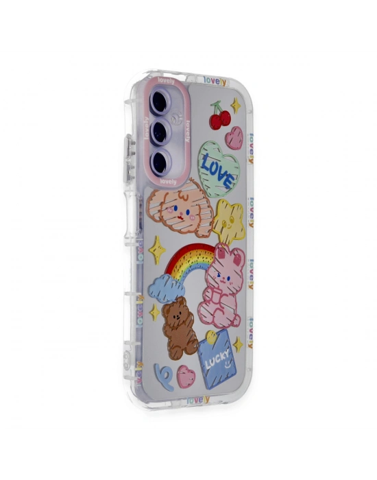 Newface Samsung Galaxy A05S Kılıf Reflexion Desenli Kapak - Desen 4