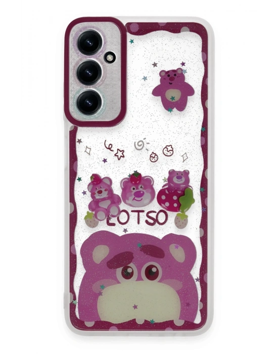 Newface Samsung Galaxy A05S Kılıf Sweet Desenli Silikon Kapak - Pembe