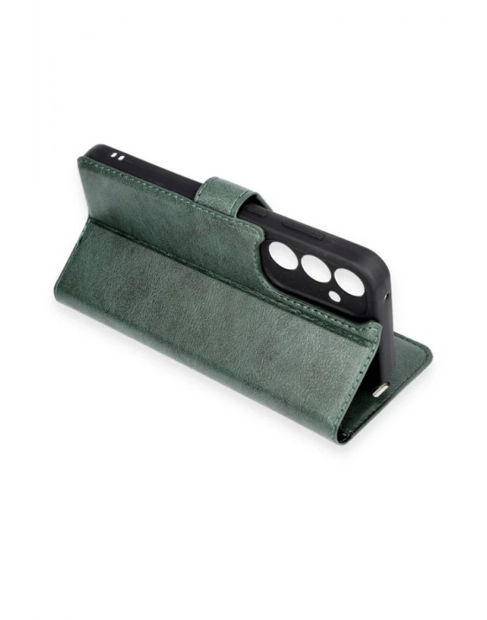 Newface Samsung Galaxy A05S Kılıf Trend S Plus Kapaklı Kılıf - Yeşil