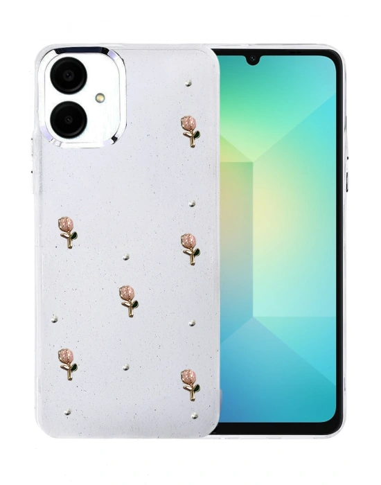 Newface Samsung Galaxy A06 Fiyonk Desenli Kapak - Desen 6