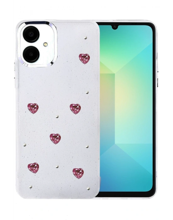 Newface Samsung Galaxy A06 Fiyonk Desenli Kapak - Desen 7