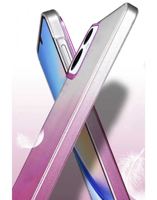 Newface Samsung Galaxy A06 Glossy Kapak - Mor