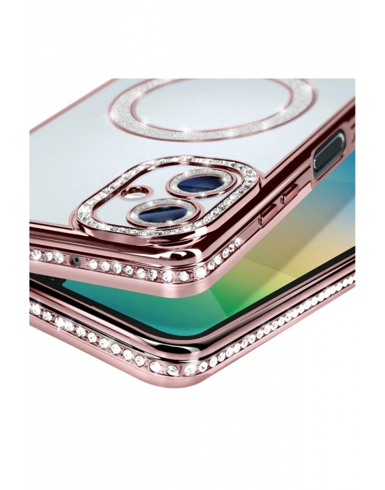 Newface Samsung Galaxy A06 Joke Simli Magneticsafe Kılıf - Pembe