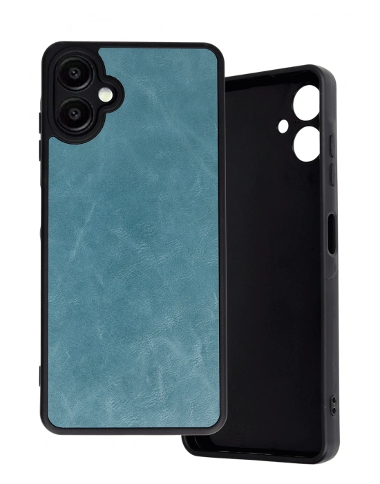 Newface Samsung Galaxy A06 Kılıf Aras Deri Kapak - Açık Yeşil