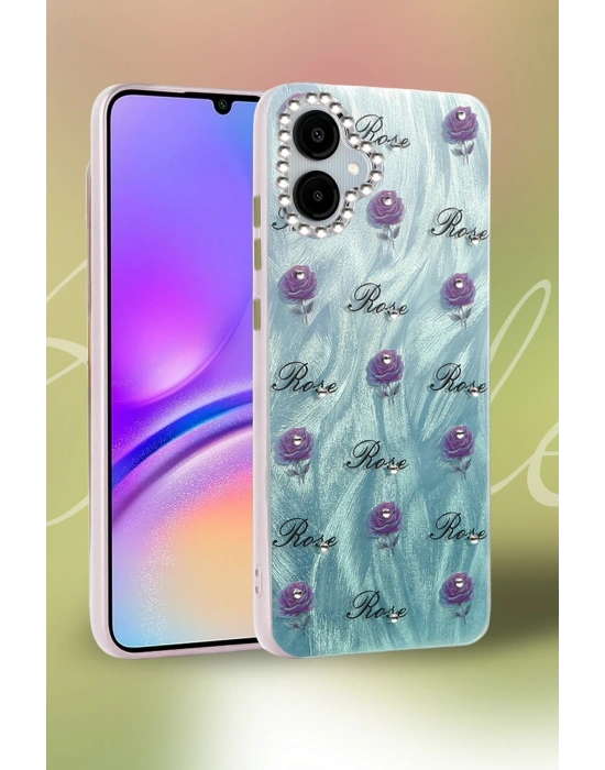 Newface Samsung Galaxy A06 Kılıf Blade Aynalı Desenli Kapak - Desen 2