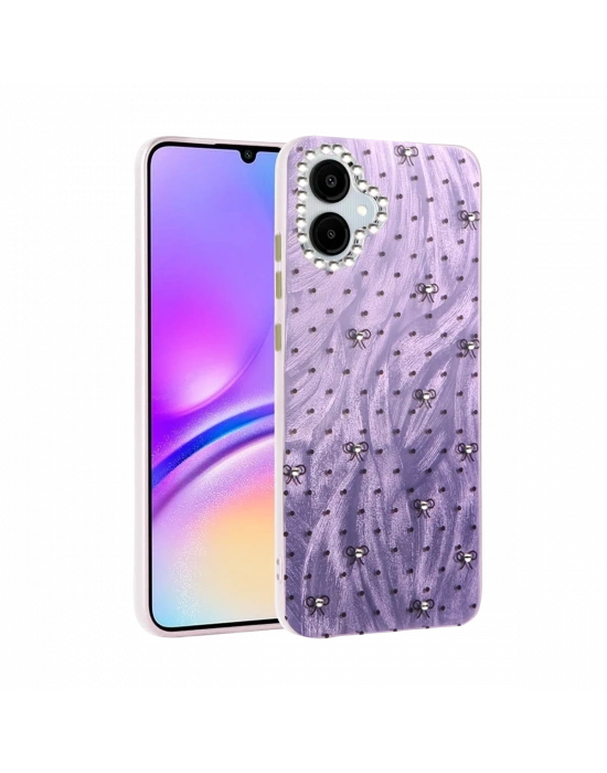 Newface Samsung Galaxy A06 Kılıf Blade Aynalı Desenli Kapak - Desen 2