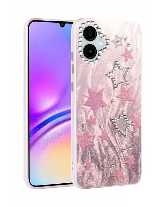 Newface Samsung Galaxy A06 Kılıf Blade Aynalı Desenli Kapak - Desen 7