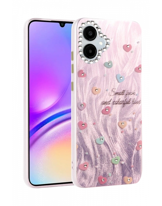 Newface Samsung Galaxy A06 Kılıf Blade Aynalı Desenli Kapak - Desen 8