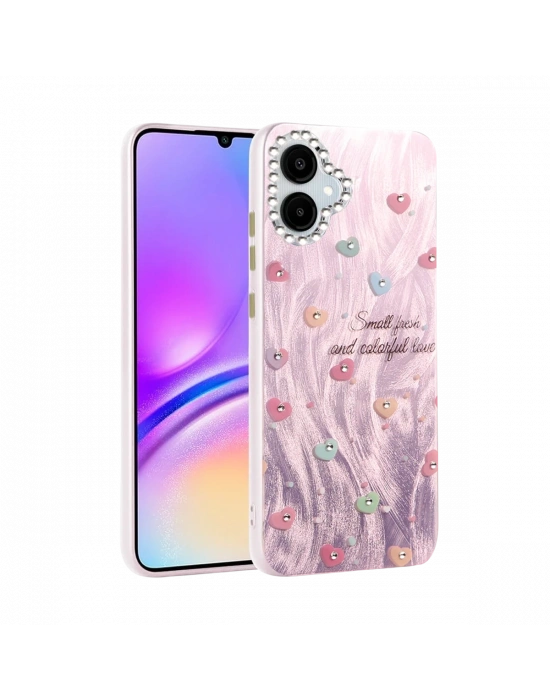 Newface Samsung Galaxy A06 Kılıf Blade Aynalı Desenli Kapak - Desen 8