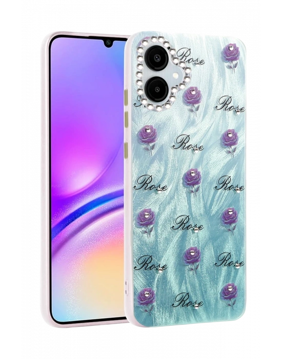 Newface Samsung Galaxy A06 Kılıf Blade Aynalı Desenli Kapak - Desen 9