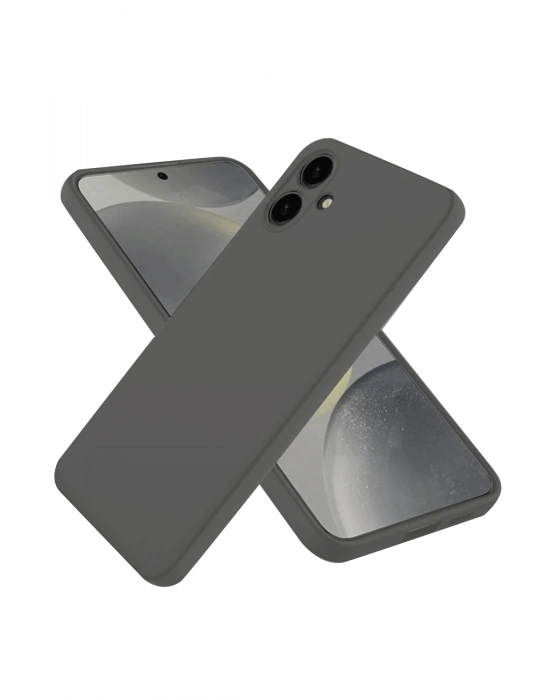 Newface Samsung Galaxy A06 Kılıf First Silikon - Gri