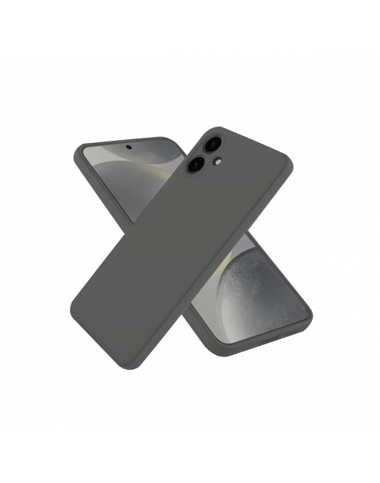 Newface Samsung Galaxy A06 Kılıf First Silikon - Gri