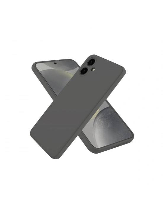 Newface Samsung Galaxy A06 Kılıf First Silikon - Gri