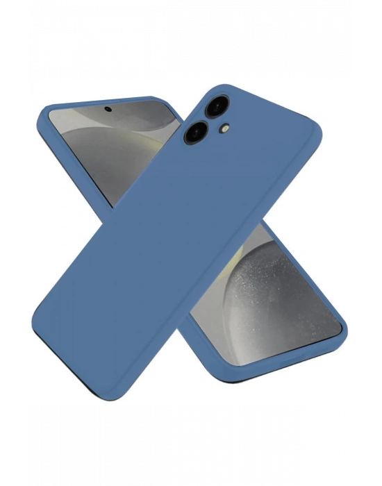 Newface Samsung Galaxy A06 Kılıf First Silikon - Mavi