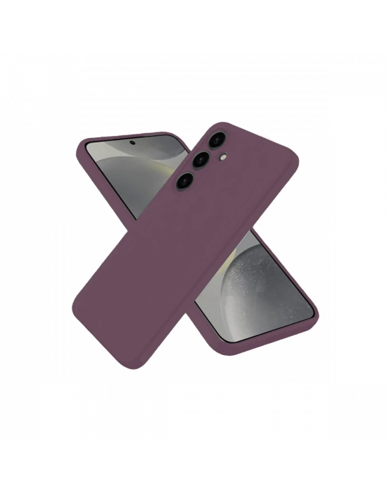 Newface Samsung Galaxy A06 Kılıf First Silikon - Mürdüm