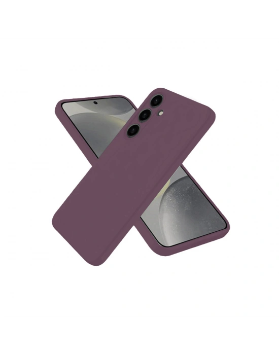 Newface Samsung Galaxy A06 Kılıf First Silikon - Mürdüm