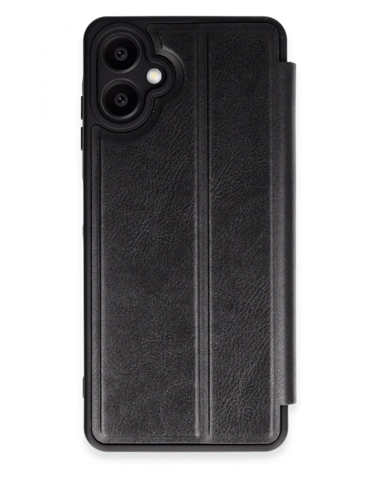 Newface Samsung Galaxy A06 Kılıf Flip Cover - Siyah