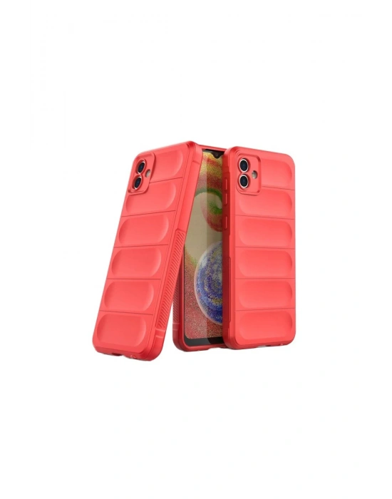 Newface Samsung Galaxy A06 Kılıf Optimum Silikon - Kırmızı