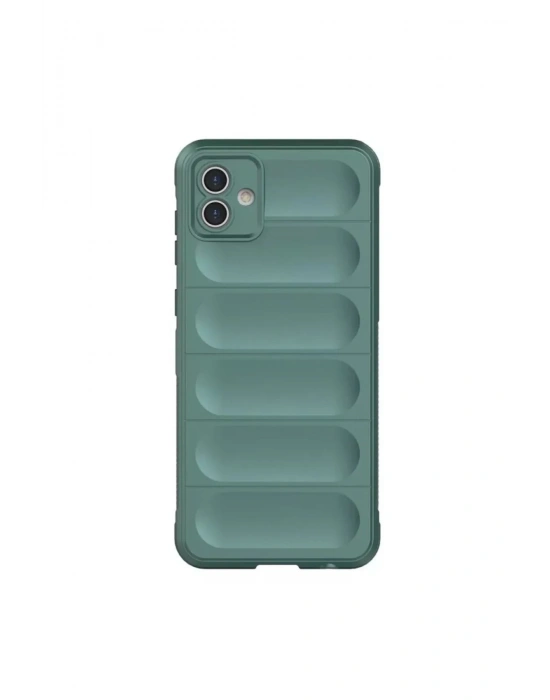 Newface Samsung Galaxy A06 Kılıf Optimum Silikon - Koyu Yeşil