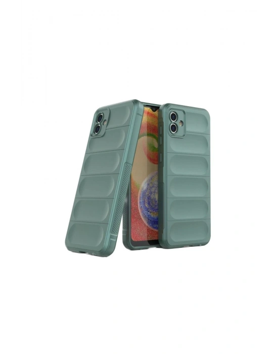 Newface Samsung Galaxy A06 Kılıf Optimum Silikon - Koyu Yeşil