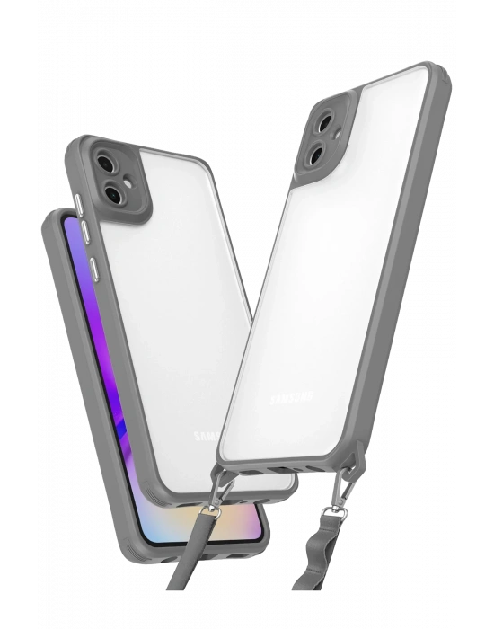 Newface Samsung Galaxy A06 Kılıf Penta Silikon Kılıf - Titan Gri