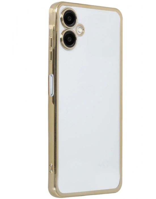 Newface Samsung Galaxy A06 Kılıf Razer Lensli Silikon - Gold
