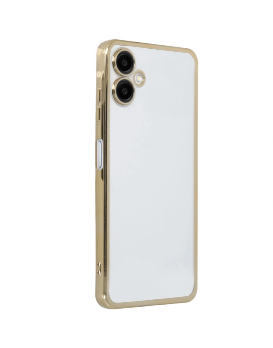 Newface Samsung Galaxy A06 Kılıf Razer Lensli Silikon - Gold