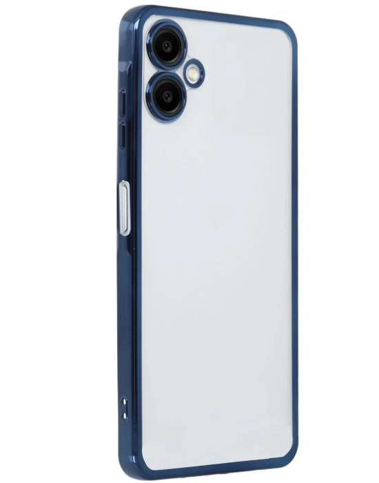Newface Samsung Galaxy A06 Kılıf Razer Lensli Silikon - Lacivert