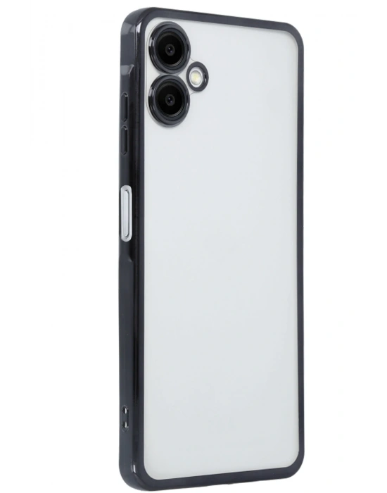 Newface Samsung Galaxy A06 Kılıf Razer Lensli Silikon - Siyah