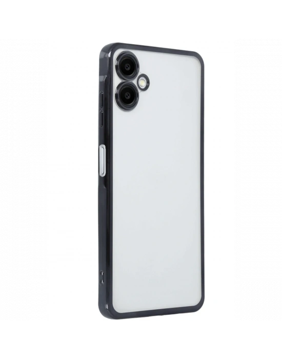 Newface Samsung Galaxy A06 Kılıf Razer Lensli Silikon - Siyah